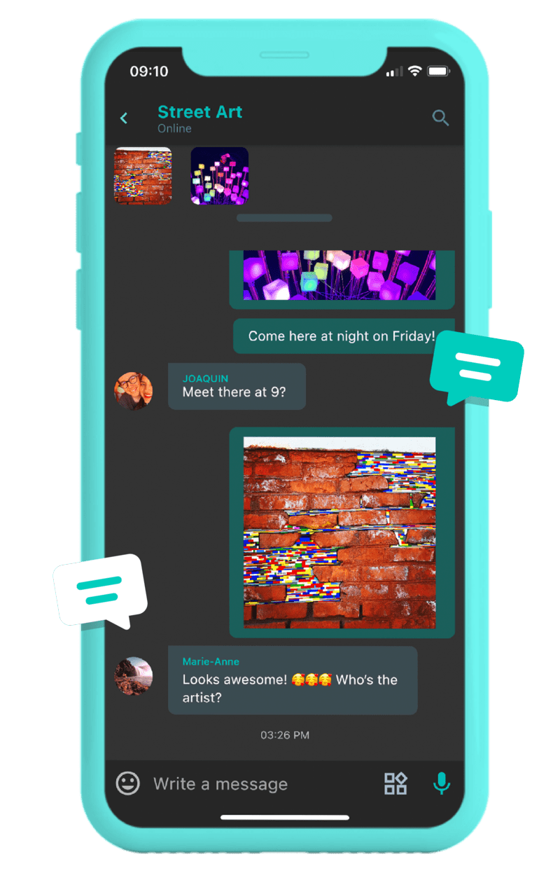 Chat screen